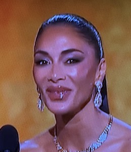Nicole Scherzinger, giving alien face! Photo by Karen Salkin.