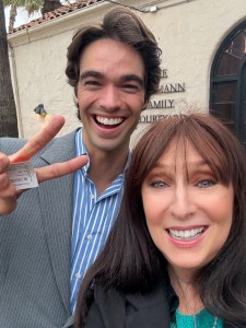 Henry Haber and Karen Salkin. Photo by Karen Salkin.