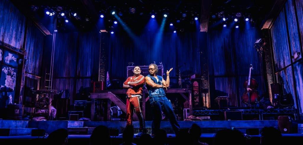 Brian Quijada and Nygel D. Robinson. Photo by Jeff Lorch, as is the one above.