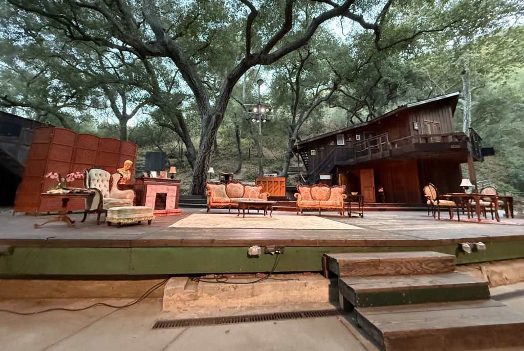 The big stage before the show begins. Photo by Karen Salkin.