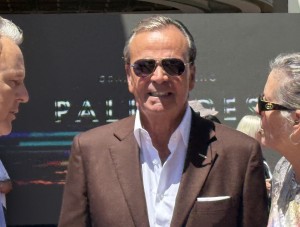 Rick Caruso, meeting and greeting. 