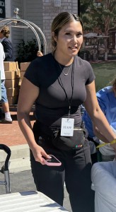 The only person at the entire event who was not only unpleasant, but downright nasty! Can anyone identify her? Photo by Karen Salkin.