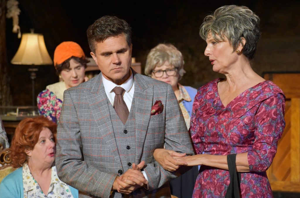 (L-R) Katherine Griffith, Cynthia Kania, Will Collyer, Jane Macfie, and Susan Angelo. Photo by Ian Flanders.